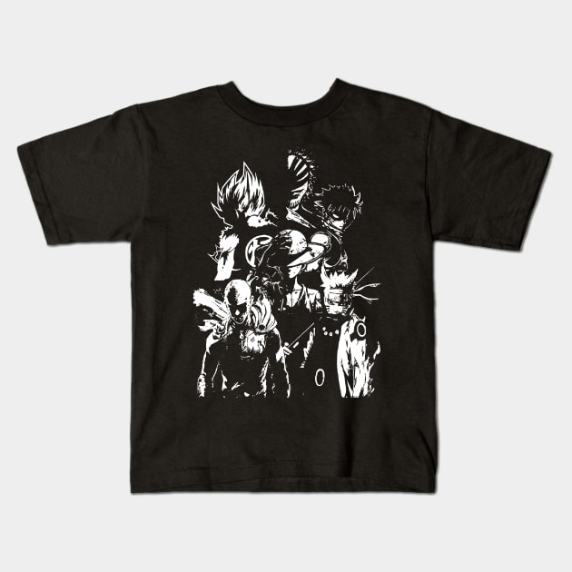 Anime Shonen Jumo Kids T-Shirt by Losen500